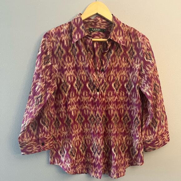 Lauren Ralph Lauren Button Down Blouse - Picture 1 of 3
